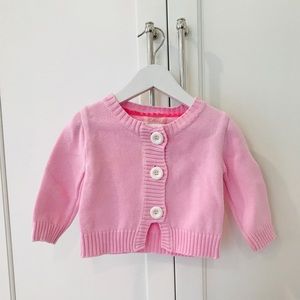 ELand Pink cardigan.  Goes with so much!
